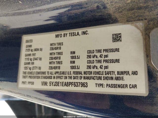 2023 TESLA MODEL 3 REAR-WHEEL DRIVE 9