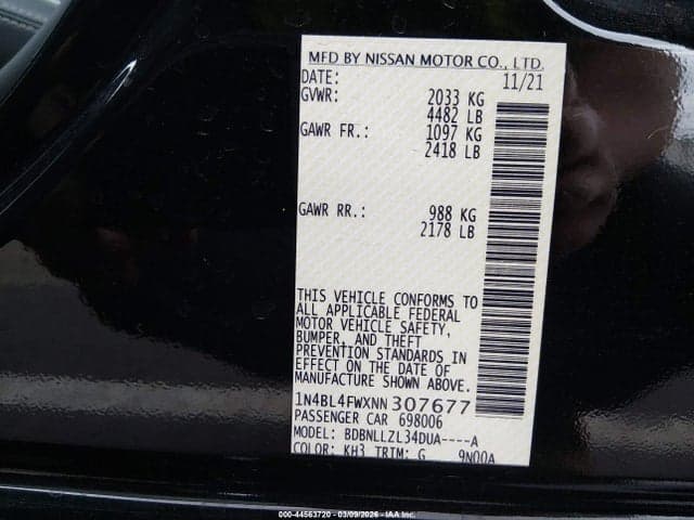 2022 NISSAN ALTIMA PLATINUM INTELLIGENT AWD 9