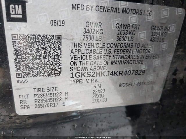 2019 GMC YUKON XL DENALI 9