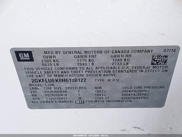 2017 GMC TERRAIN SLT 9