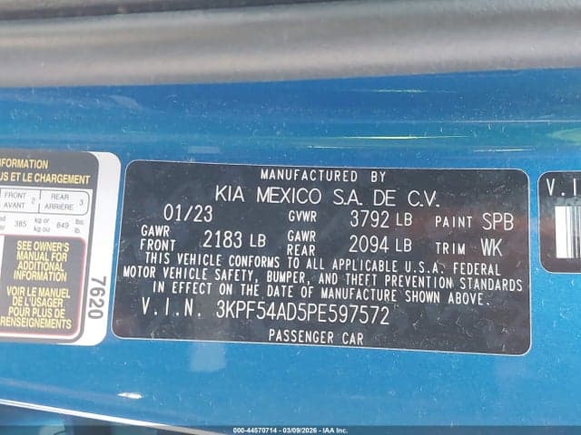 2023 KIA FORTE GT-LINE 9