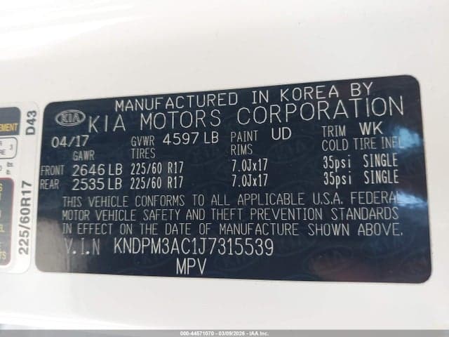 2018 KIA SPORTAGE LX 9