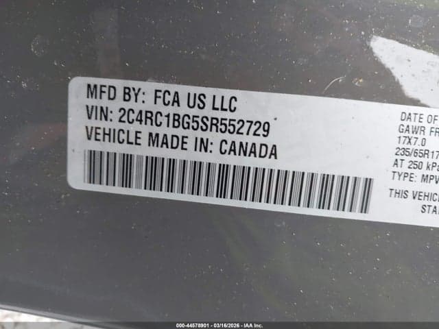 2025 CHRYSLER PACIFICA SELECT 9