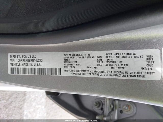 2024 RAM 1500 BIG HORN 4X2 5'7 BOX 9