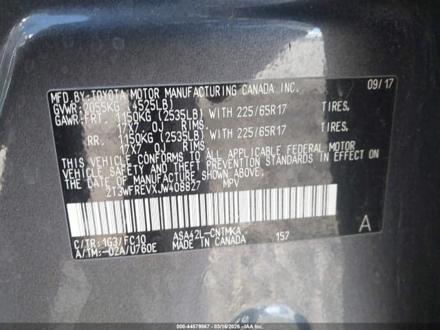 2018 TOYOTA RAV4 XLE 9