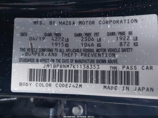 2019 MAZDA MAZDA3 PREMIUM PACKAGE 9