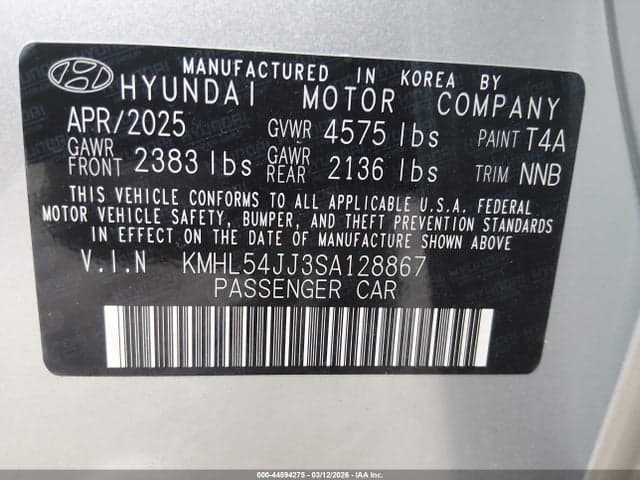 2025 HYUNDAI SONATA HYBRID LIMITED 9
