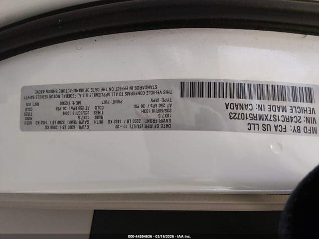 2021 CHRYSLER PACIFICA HYBRID LIMITED 9