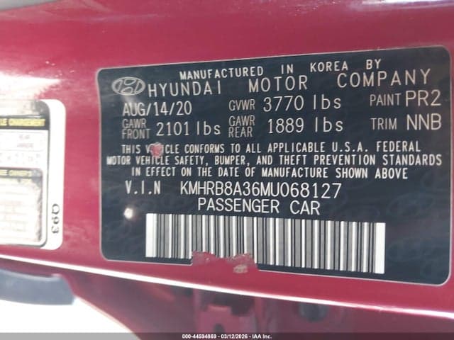2021 HYUNDAI VENUE SE 9