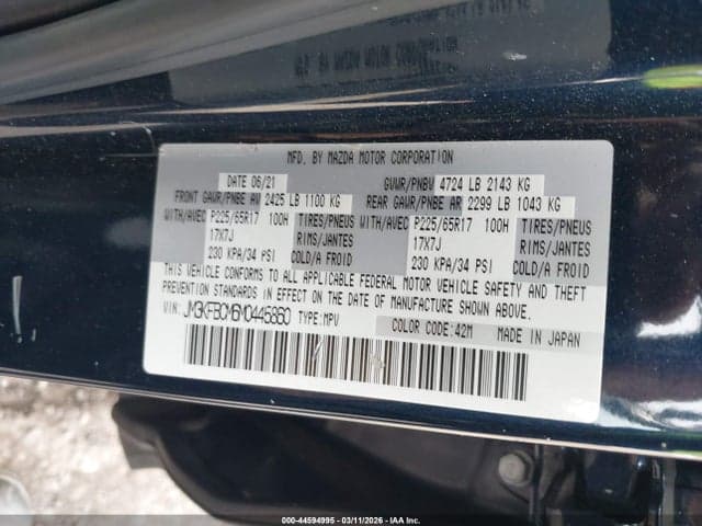 2021 MAZDA CX-5 TOURING 9
