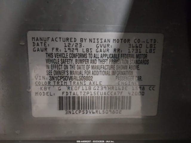 2024 NISSAN KICKS SR XTRONIC CVT 9