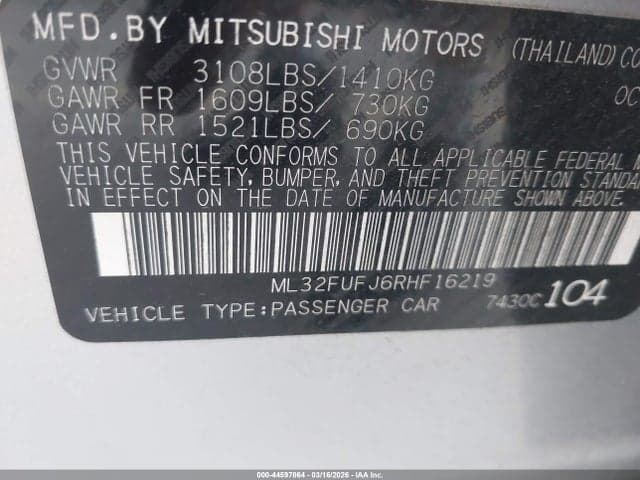 2024 MITSUBISHI MIRAGE G4 ES 9