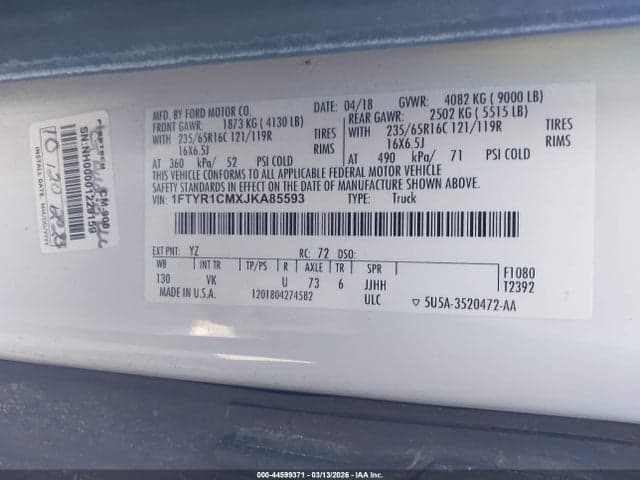 2018 FORD TRANSIT-250 9
