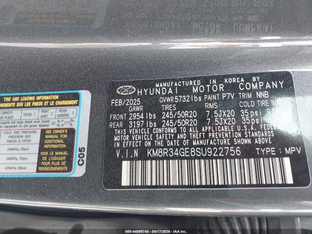 2025 HYUNDAI PALISADE XRT 9