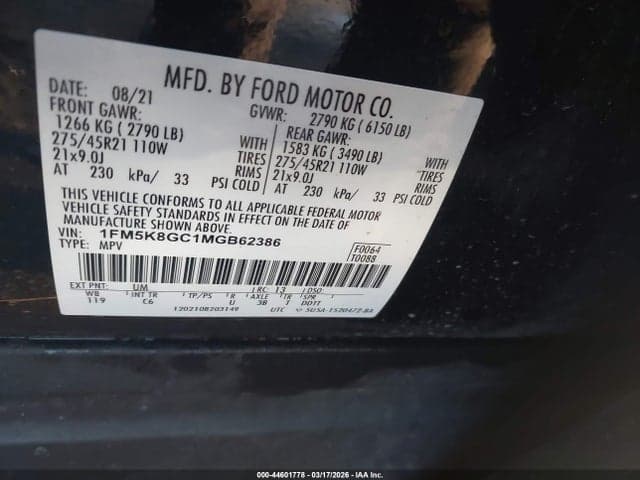 2021 FORD EXPLORER ST 9