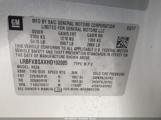 2017 BUICK ENVISION ESSENCE 9