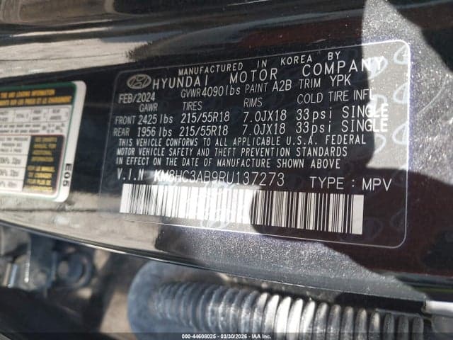 2024 HYUNDAI KONA SEL 9