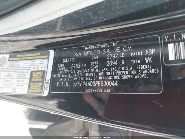 2023 KIA FORTE LXS 9