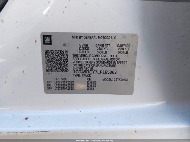 2020 GMC SIERRA 2500HD 4WD STANDARD BED DENALI 9