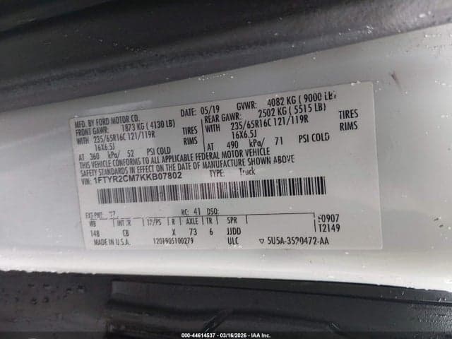 2019 FORD TRANSIT-250 9