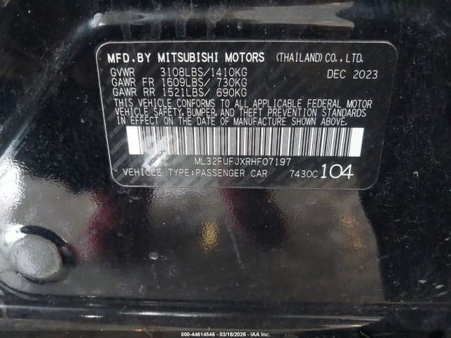 2024 MITSUBISHI MIRAGE G4 ES 10