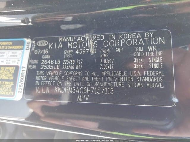 2017 KIA SPORTAGE LX 9