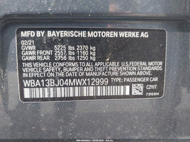 2021 BMW 530I XDRIVE 9