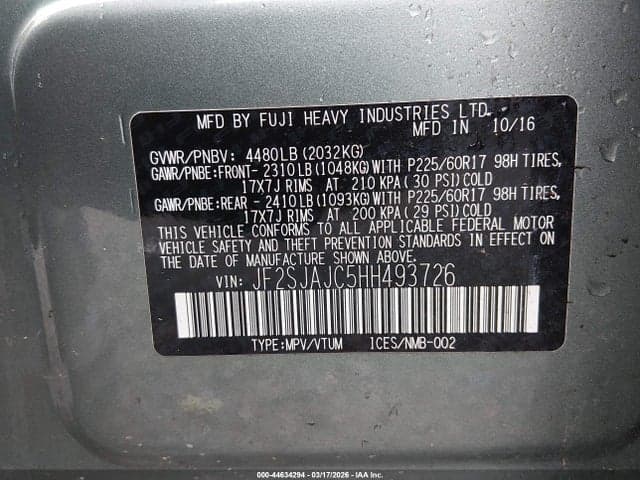 2017 SUBARU FORESTER 2.5I LIMITED 9