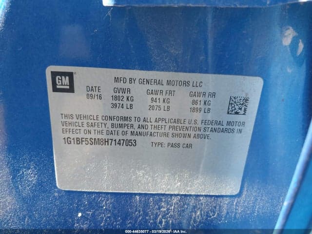 2017 CHEVROLET CRUZE PREMIER AUTO 9