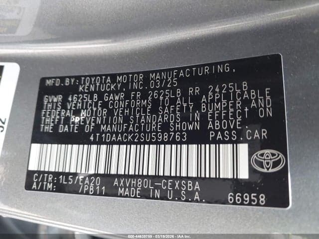 2025 TOYOTA CAMRY SE 9