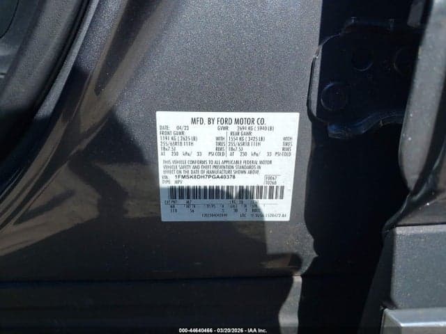 2023 FORD EXPLORER XLT 9