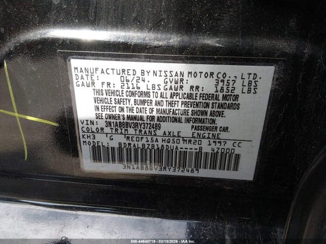 2024 NISSAN SENTRA S XTRONIC CVT 9