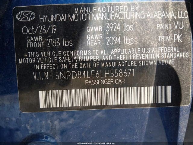 2020 HYUNDAI ELANTRA SEL 9