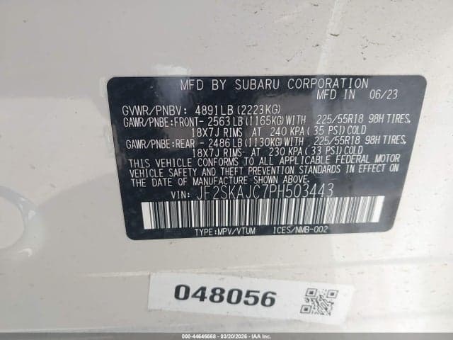 2023 SUBARU FORESTER SPORT 10