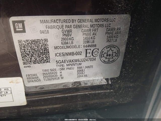 2018 BUICK ENCLAVE ESSENCE 9
