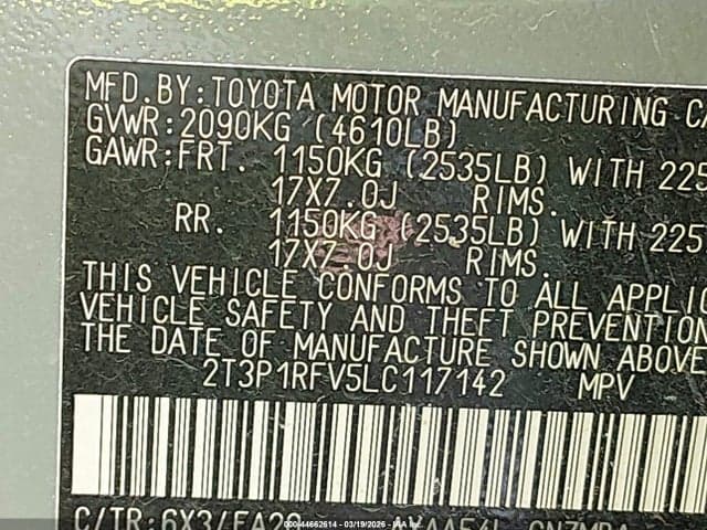 2020 TOYOTA RAV4 XLE 9