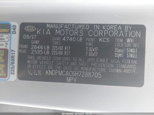 2017 KIA SPORTAGE LX 9