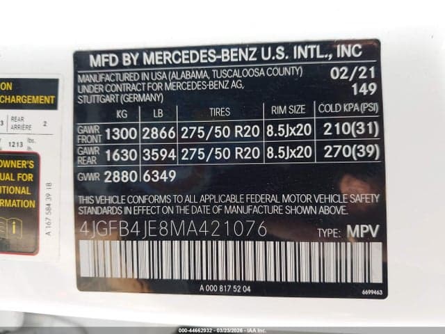 2021 MERCEDES-BENZ GLE 350 9