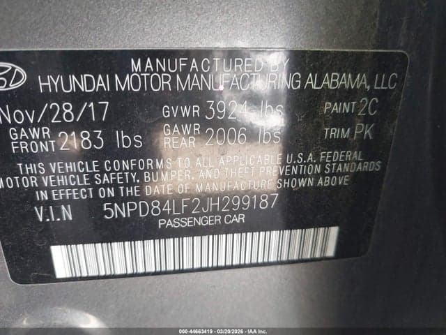 2018 HYUNDAI ELANTRA SEL 9