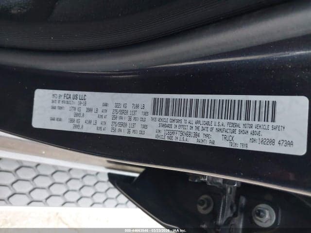 2019 RAM 1500 BIG HORN/LONE STAR 4X4 5'7 BOX 9