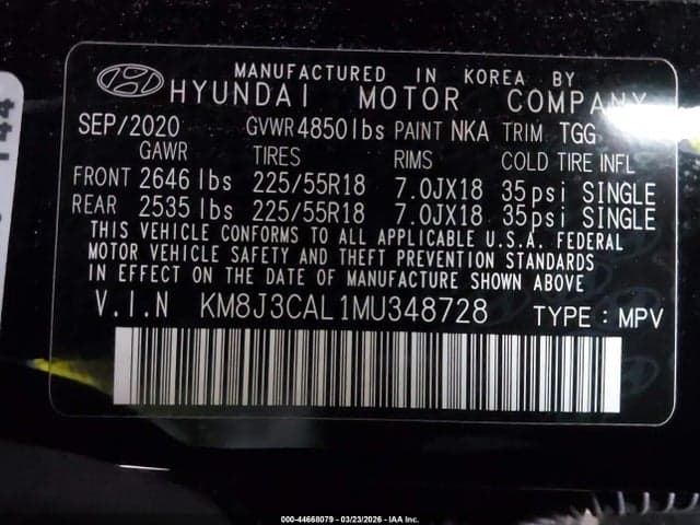 2021 HYUNDAI TUCSON SEL 9