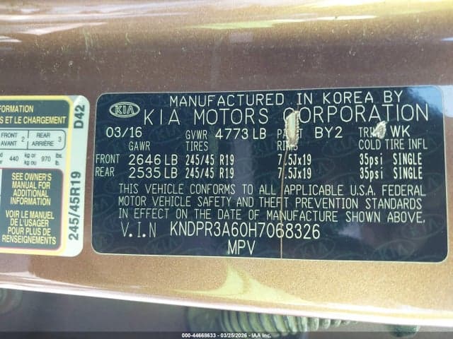 2017 KIA SPORTAGE SX TURBO 9