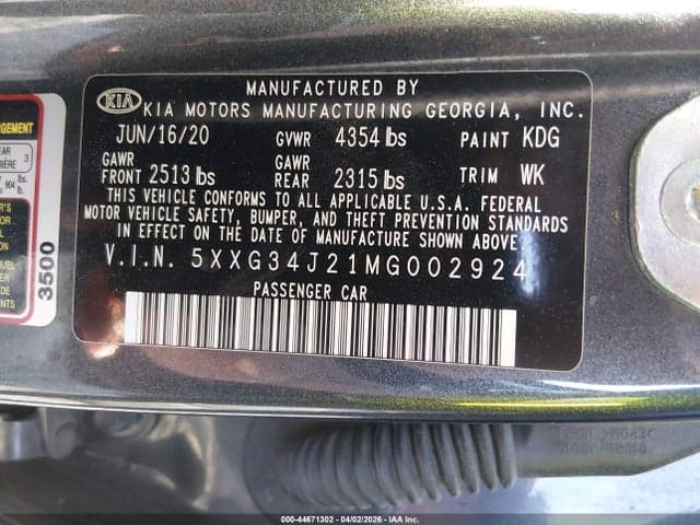 2021 KIA K5 EX 9
