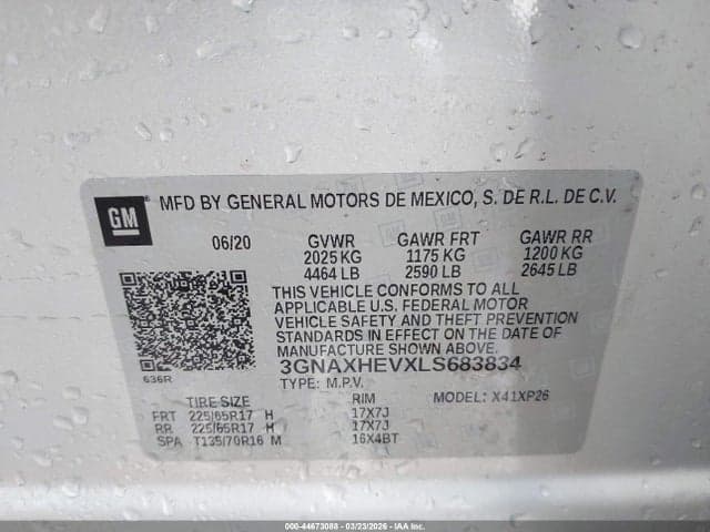 2020 CHEVROLET EQUINOX FWD LS 9