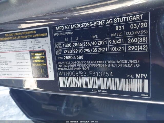 2020 MERCEDES-BENZ AMG GLC 63 4MATIC 9