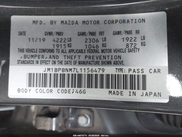 2020 MAZDA MAZDA3 PREMIUM PACKAGE 9