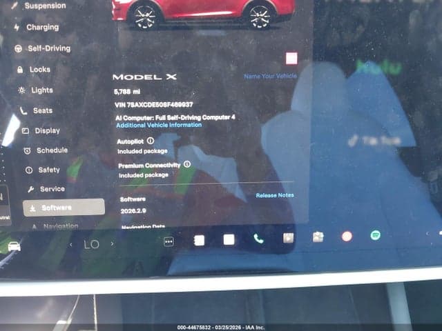 2025 TESLA MODEL X LONG RANGE 7