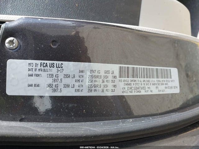 2017 CHRYSLER PACIFICA LIMITED 9