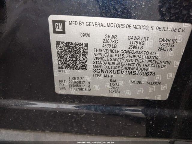2021 CHEVROLET EQUINOX AWD LT 9