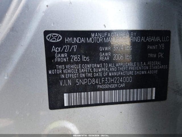 2018 HYUNDAI ELANTRA SEL 9